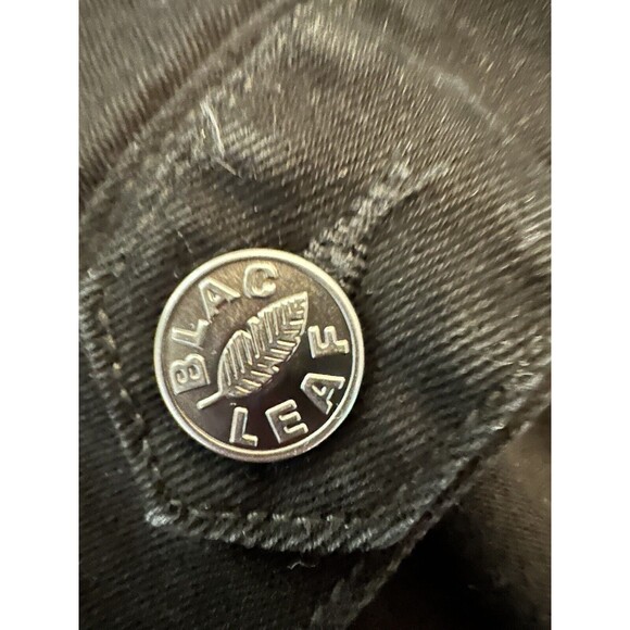 Blac Leaf Vest Men’s Paisley Twill Distressed Embroidered Rave Large Black Vest - Picture 7 of 14